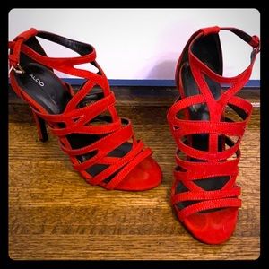 Size 7 Red Aldo Heels